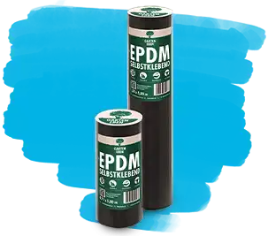 Selbstklebende EPDM Dachbahn / Abdichtung / Dichtungsbahn, Dachfolie  schwarz, 1,00 mm